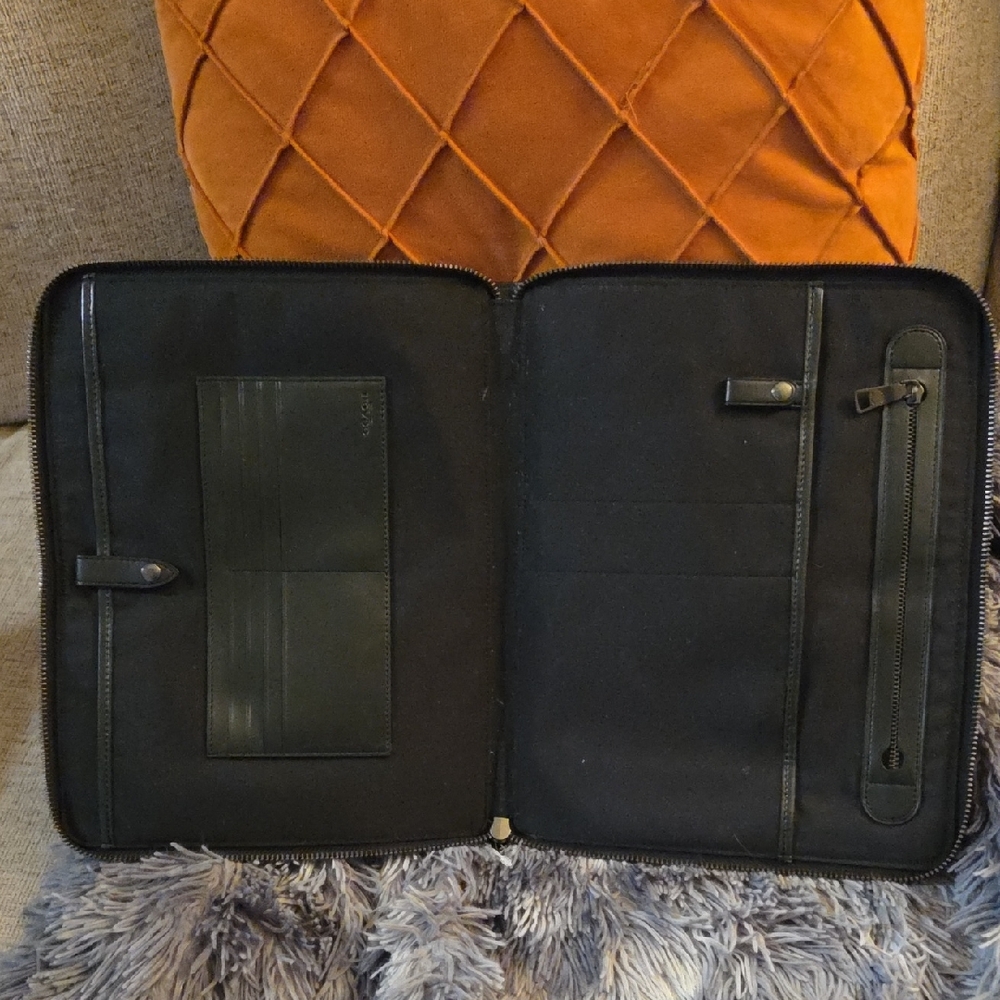 Coach Men's Black and Brown Laptop Bag - Picture 2 of 4